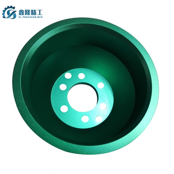 Precision CNC Turning Engine Pulley Belt Shell | AL6061-T6 | Custom Anodized
